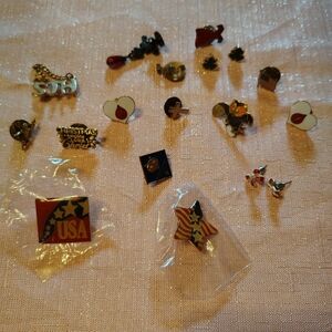Vintage Assortment Of Collection of Themed Pins